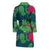 Halloween Zombie Pattern Print Men Long Robe-grizzshop