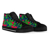 Halloween Zombie Pattern Print Men Women's High Top Shoes-grizzshop