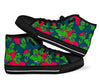 Halloween Zombie Pattern Print Men Women's High Top Shoes-grizzshop