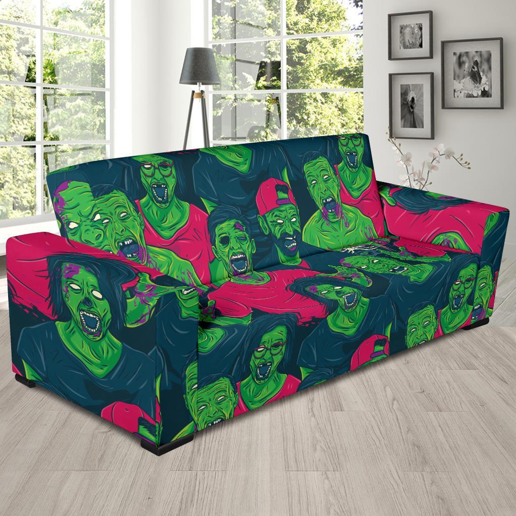 Halloween Zombie Pattern Print Sofa Covers-grizzshop