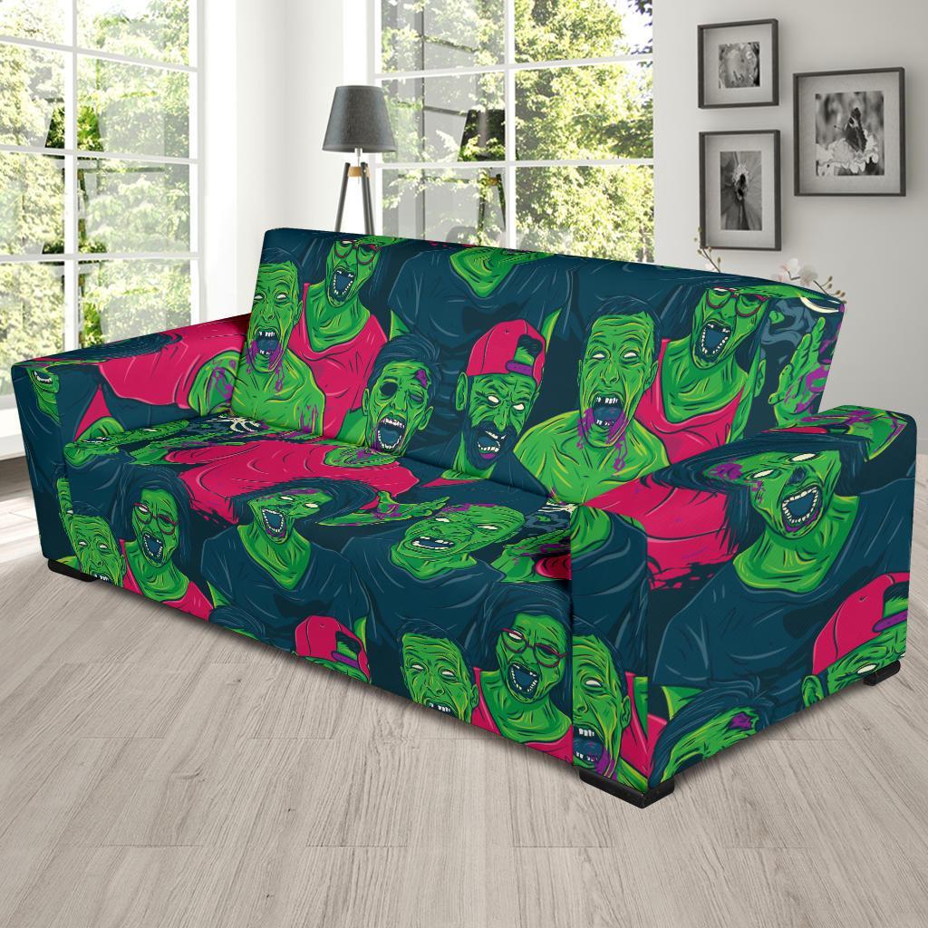 Halloween Zombie Pattern Print Sofa Covers-grizzshop