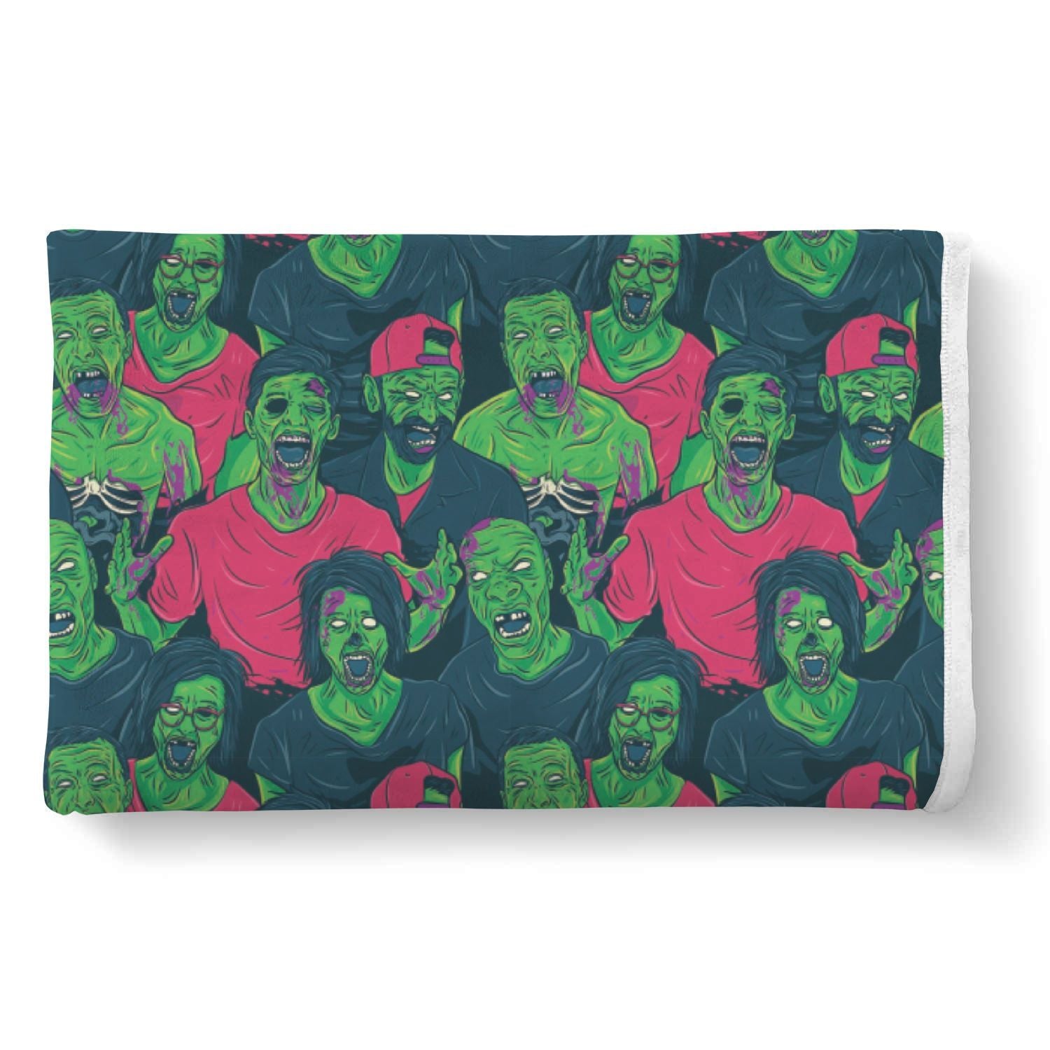 Halloween Zombie Pattern Print Throw Blanket-grizzshop