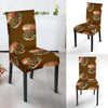 Hamburger Brown Pattern Print Chair Cover-grizzshop