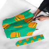 Hamburger Pastel Pattern Print Automatic Foldable Umbrella-grizzshop