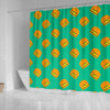 Hamburger Pastel Pattern Print Bathroom Shower Curtain-grizzshop