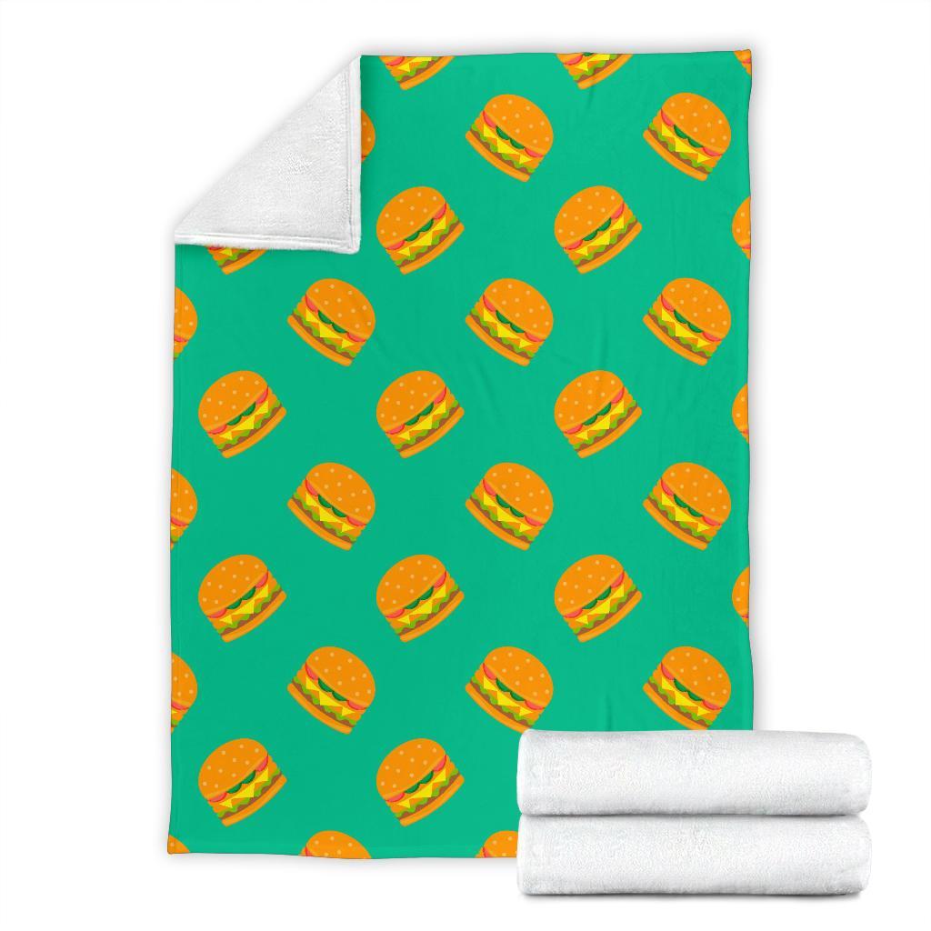 Hamburger Pastel Pattern Print Blanket-grizzshop