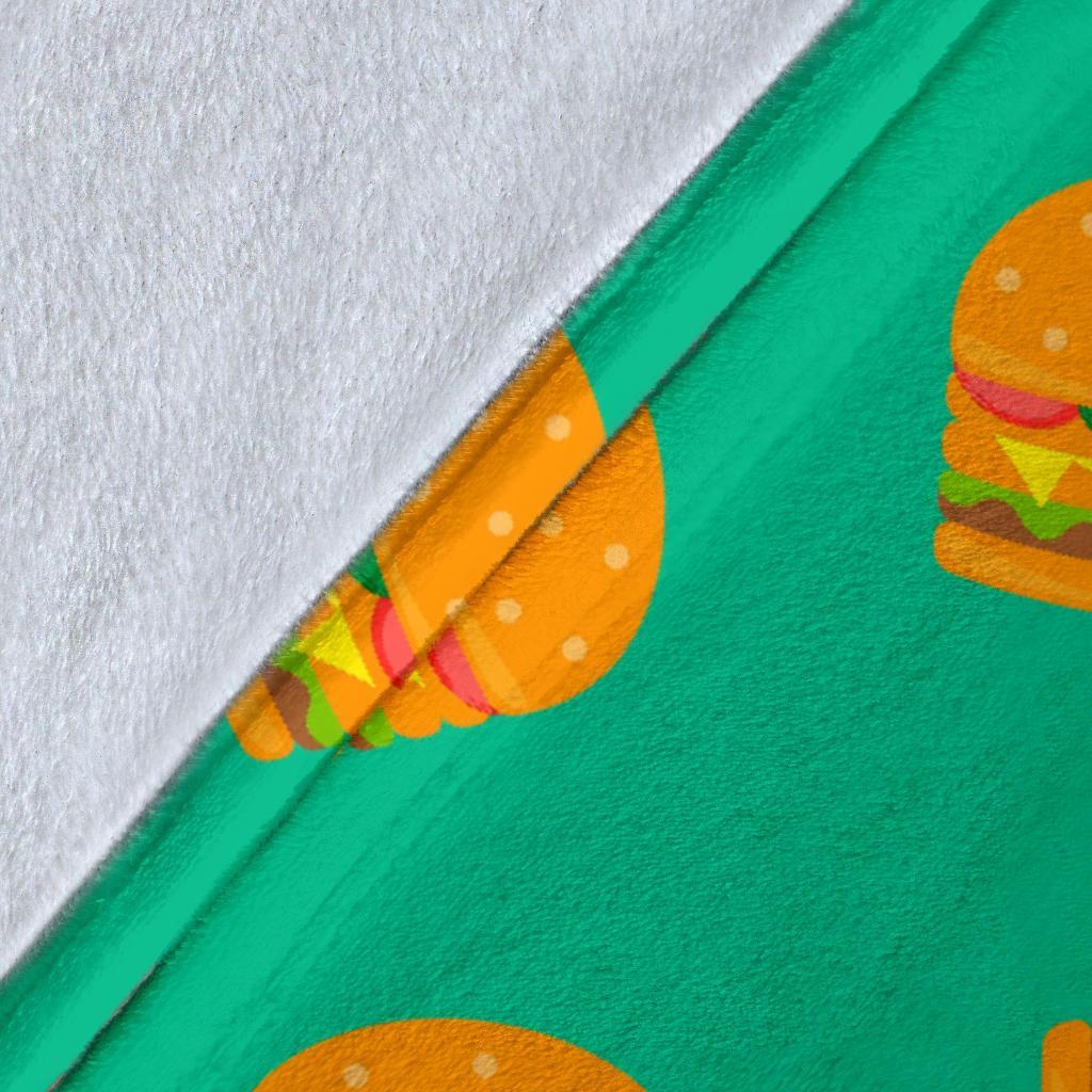 Hamburger Pastel Pattern Print Blanket-grizzshop