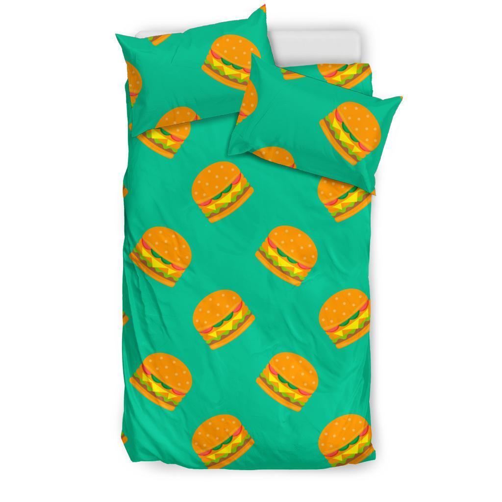 Hamburger Pastel Pattern Print Duvet Cover Bedding Set-grizzshop
