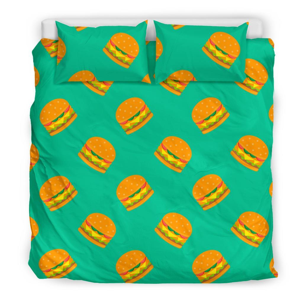 Hamburger Pastel Pattern Print Duvet Cover Bedding Set-grizzshop