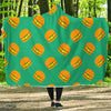 Hamburger Pastel Pattern Print Hooded Blanket-grizzshop