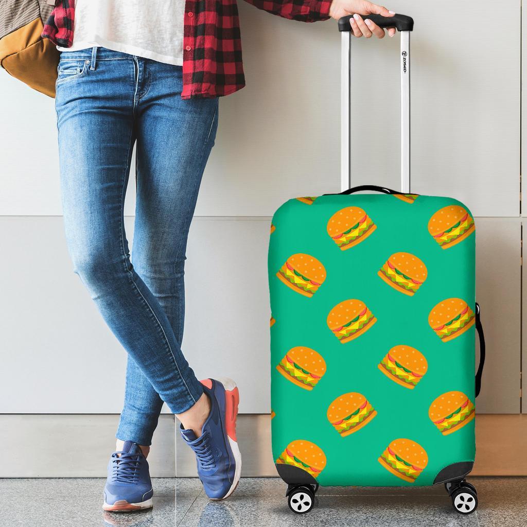 Hamburger Pastel Pattern Print Luggage Cover Protector-grizzshop