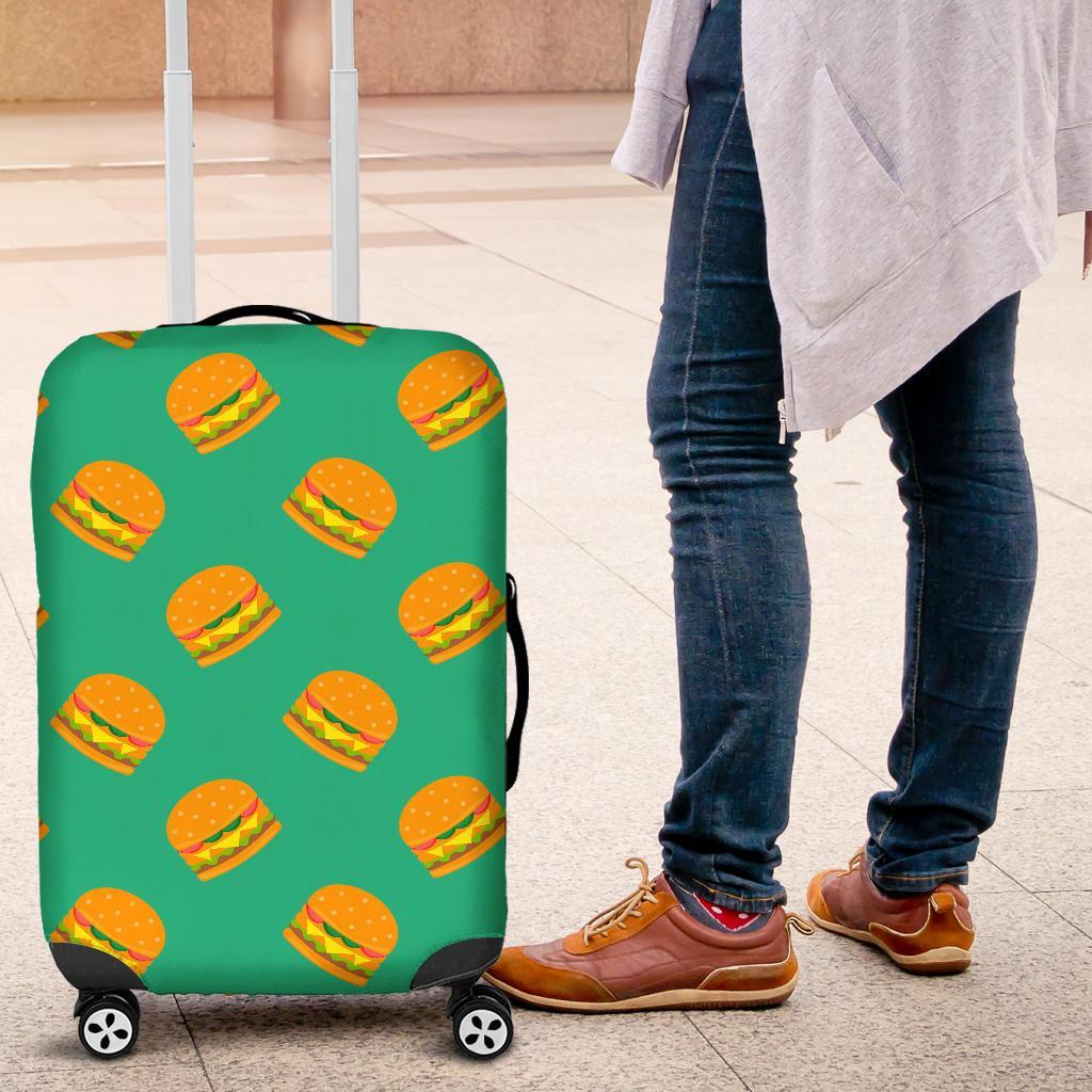 Hamburger Pastel Pattern Print Luggage Cover Protector-grizzshop