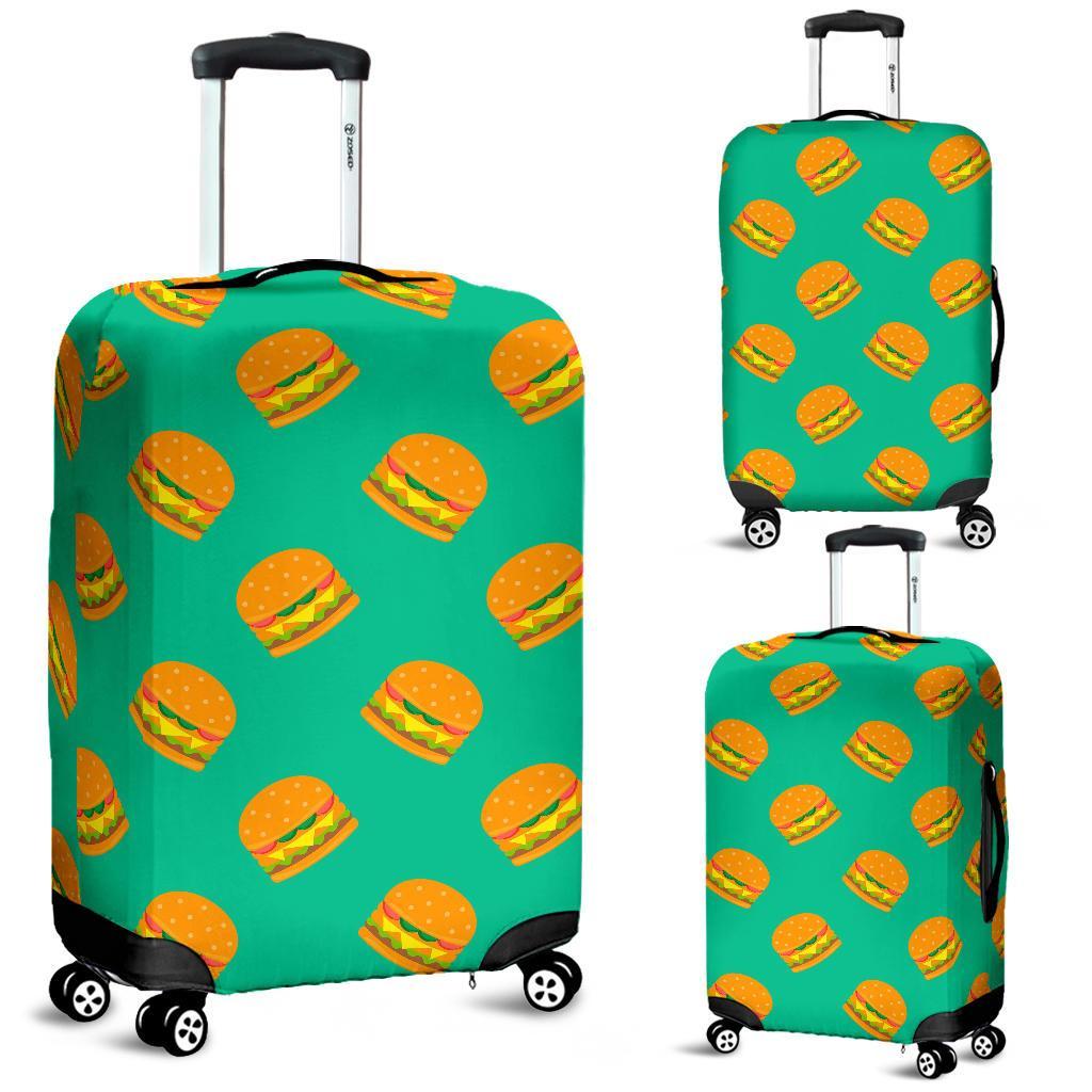 Hamburger Pastel Pattern Print Luggage Cover Protector-grizzshop