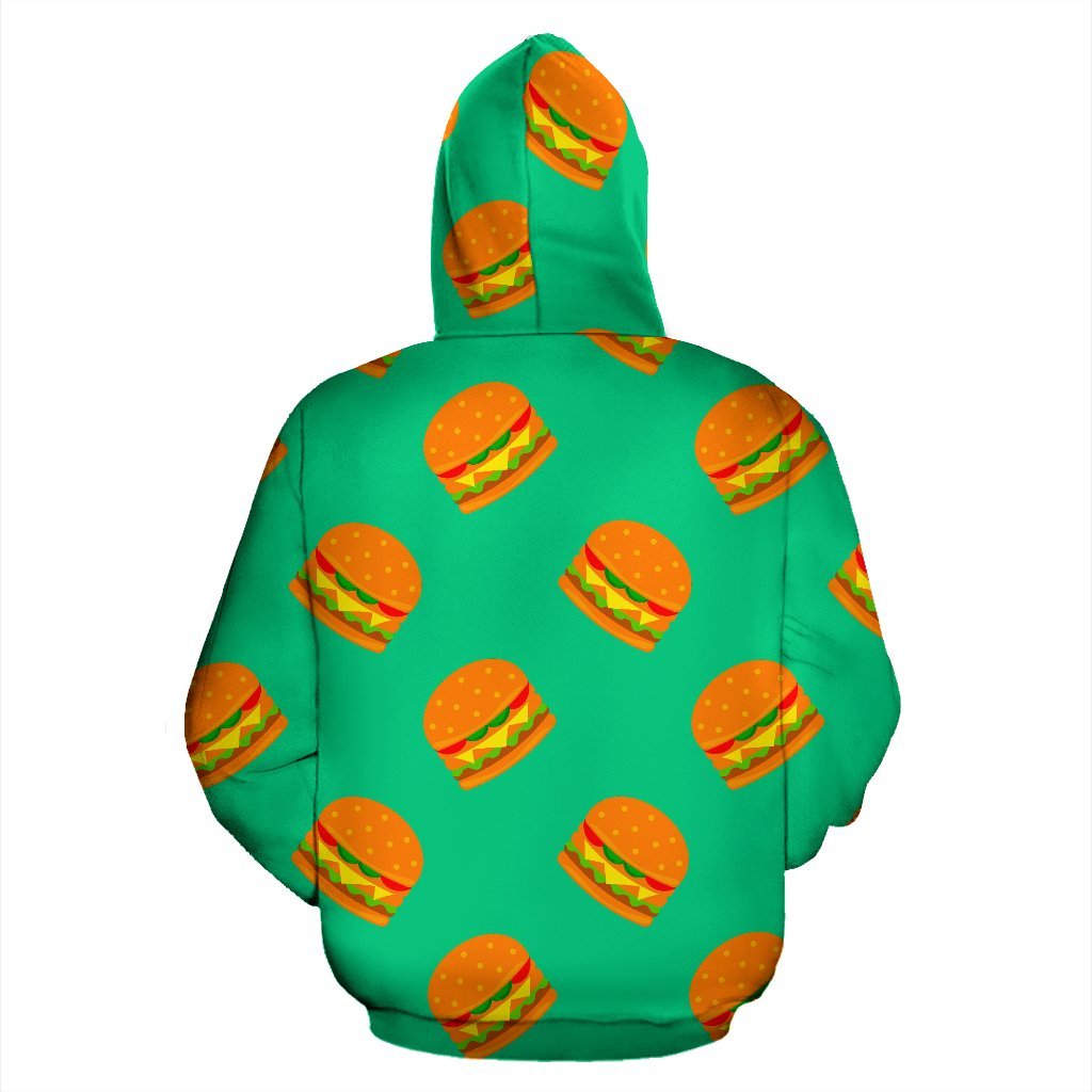 Hamburger Pastel Pattern Print Men Women Pullover Hoodie-grizzshop