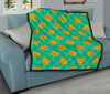 Hamburger Pastel Pattern Print Quilt-grizzshop