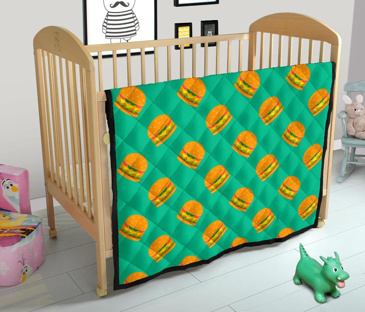 Hamburger Pastel Pattern Print Quilt-grizzshop