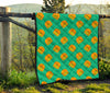 Hamburger Pastel Pattern Print Quilt-grizzshop