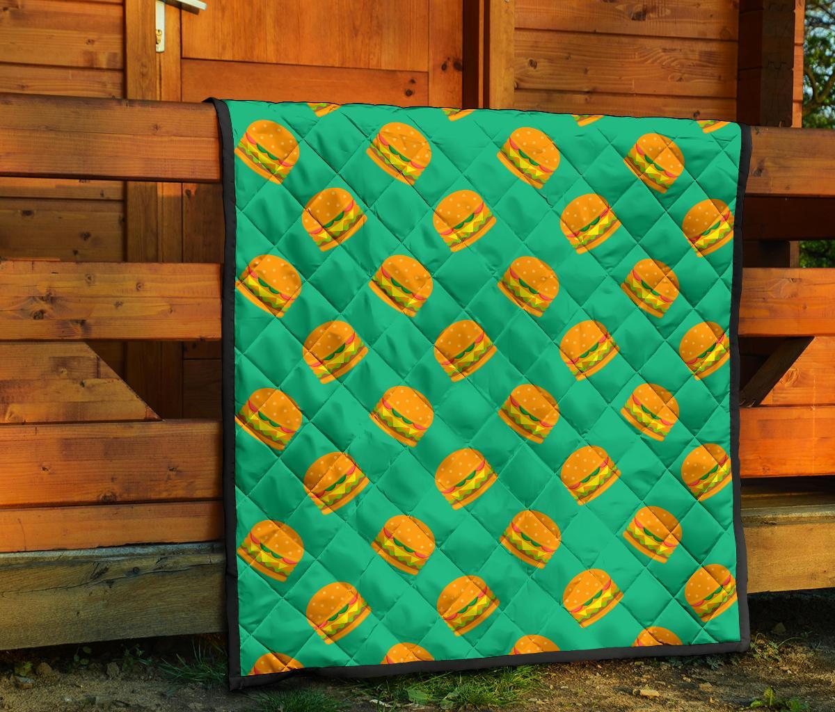 Hamburger Pastel Pattern Print Quilt-grizzshop