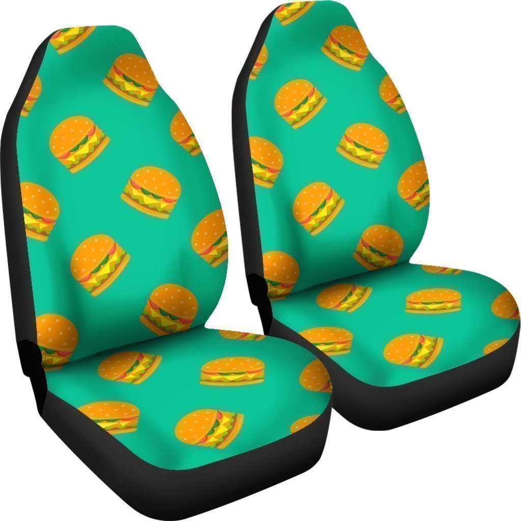 Hamburger Pastel Pattern Print Universal Fit Car Seat Covers-grizzshop