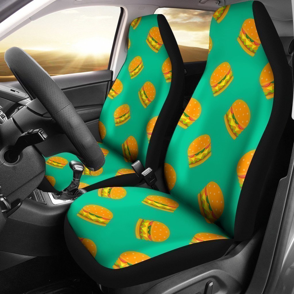 Hamburger Pastel Pattern Print Universal Fit Car Seat Covers-grizzshop