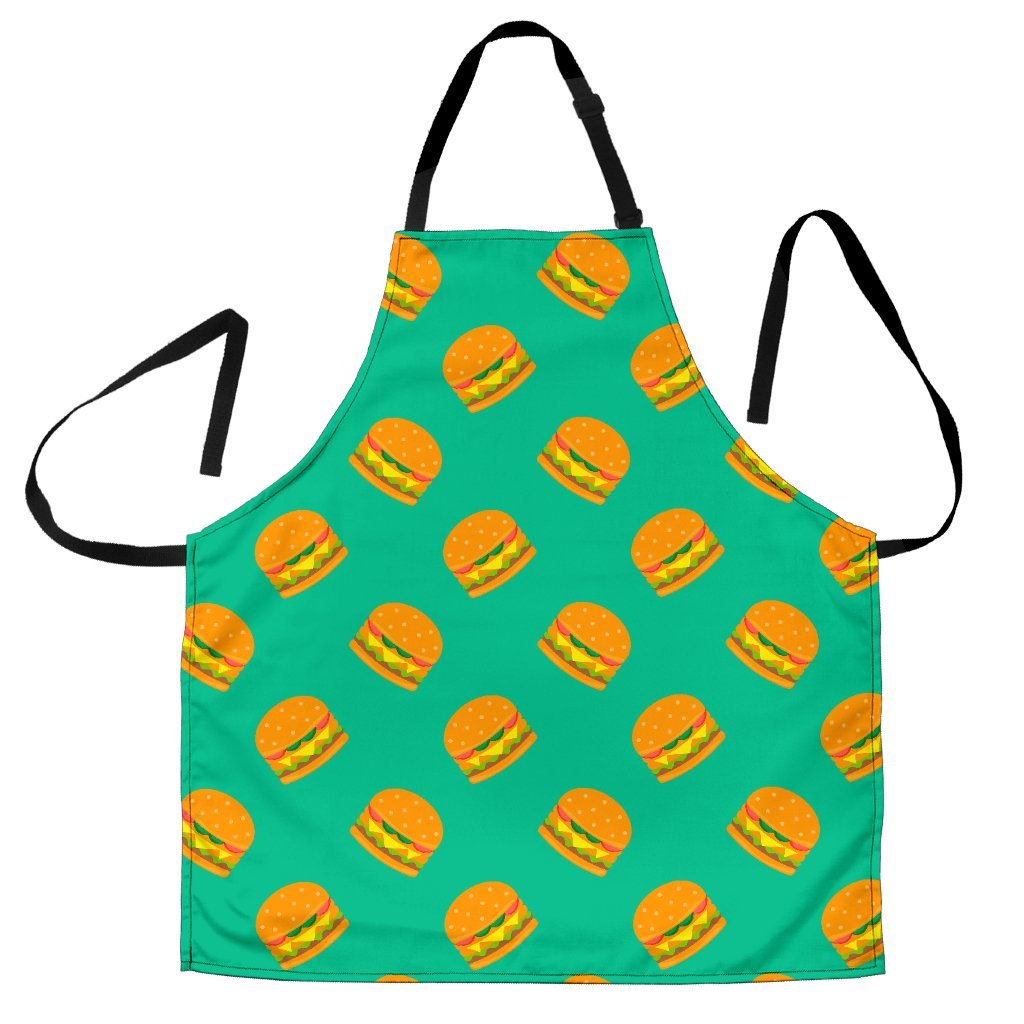 Hamburger Pastel Pattern Print Women's Apron-grizzshop