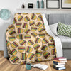 Hamburger Pattern Print Blanket-grizzshop