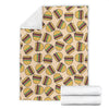 Hamburger Pattern Print Blanket-grizzshop