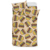 Hamburger Pattern Print Duvet Cover Bedding Set-grizzshop