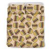 Hamburger Pattern Print Duvet Cover Bedding Set-grizzshop