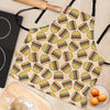 Hamburger Pattern Print Women's Apron-grizzshop