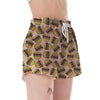 Hamburger Pattern Print Women's Shorts-grizzshop