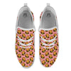 Hamburger Plaid Print Pattern White Athletic Shoes-grizzshop