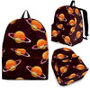 Hamburger Planet Pattern Print Backpack-grizzshop