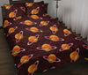 Hamburger Planet Pattern Print Bed Set Quilt-grizzshop