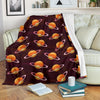 Hamburger Planet Pattern Print Blanket-grizzshop