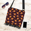 Hamburger Planet Pattern Print Crossbody bags-grizzshop