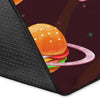 Hamburger Planet Pattern Print Floor Mat-grizzshop