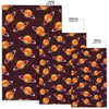 Hamburger Planet Pattern Print Floor Mat-grizzshop