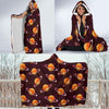 Hamburger Planet Pattern Print Hooded Blanket-grizzshop