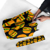 Hamburger Print Pattern Automatic Foldable Umbrella-grizzshop