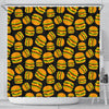 Hamburger Print Pattern Bathroom Shower Curtain-grizzshop