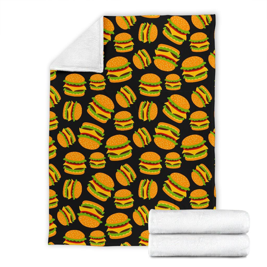 Hamburger Print Pattern Blanket-grizzshop