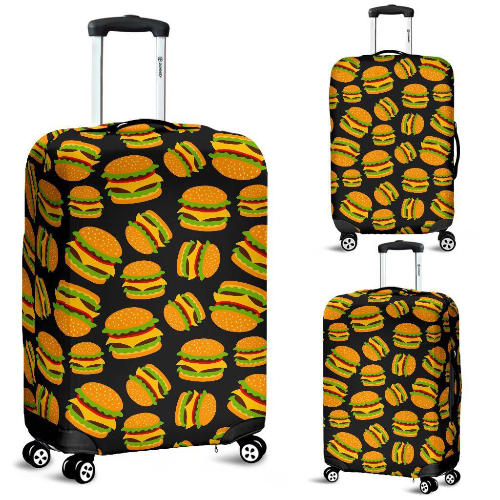 Hamburger Print Pattern Luggage Cover Protector-grizzshop