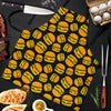 Hamburger Print Pattern Men's Apron-grizzshop