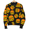 Hamburger Print Pattern Men's Bomber Jacket-grizzshop