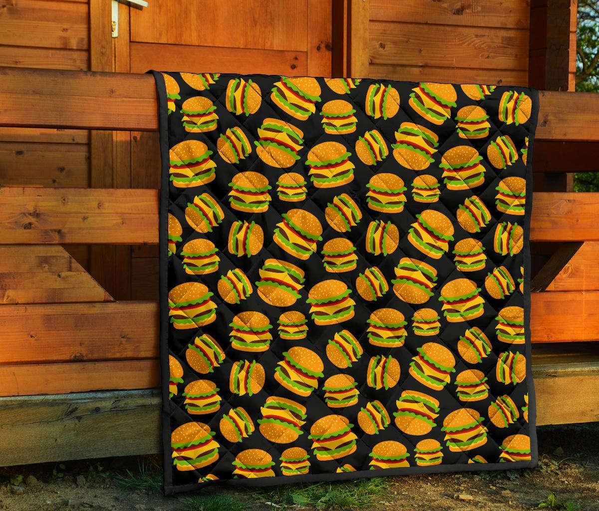 Hamburger Print Pattern Quilt-grizzshop