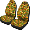 Hamburger Print Pattern Universal Fit Car Seat Covers-grizzshop