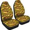 Hamburger Print Pattern Universal Fit Car Seat Covers-grizzshop