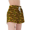 Hamburger Print Pattern Women's Shorts-grizzshop