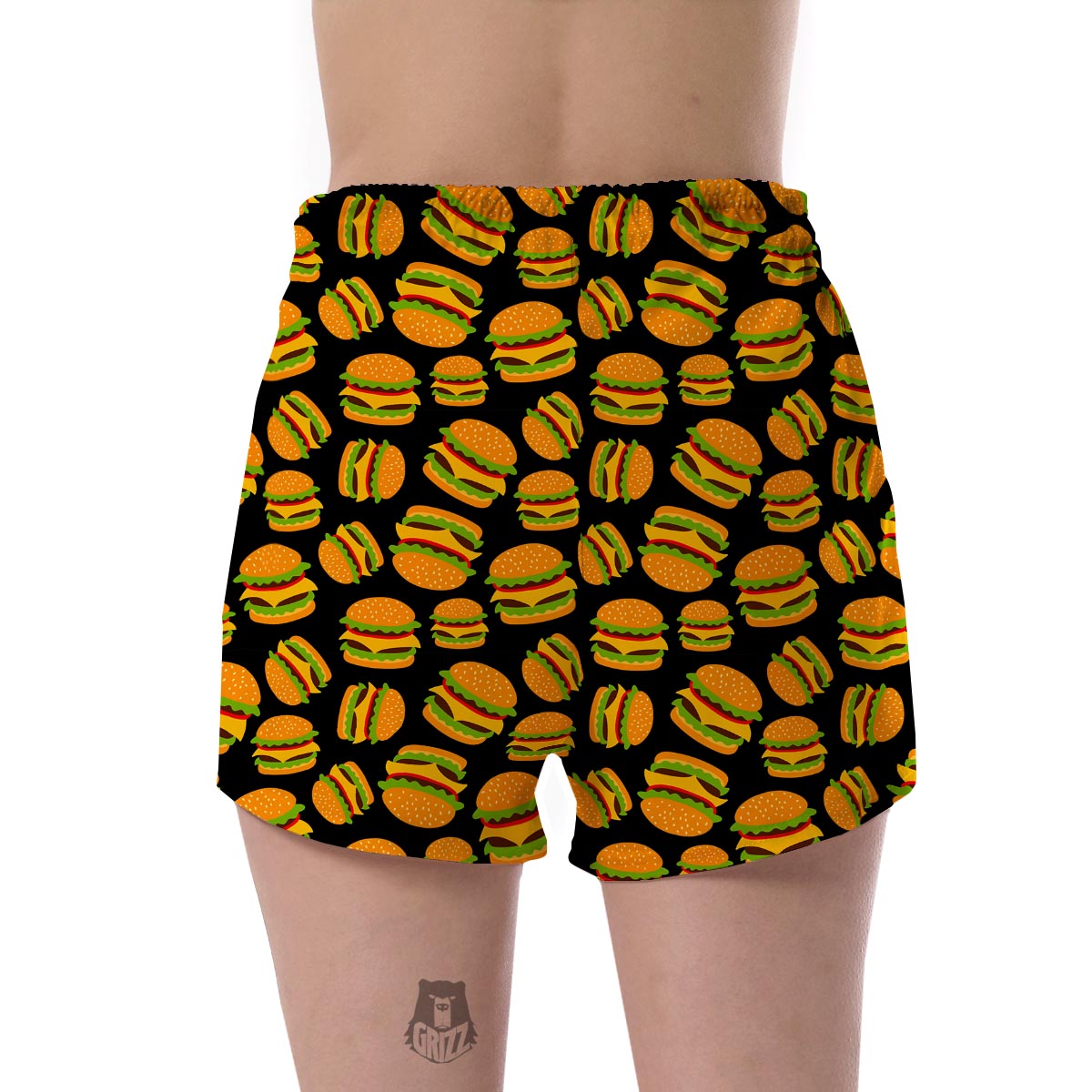 Hamburger Print Women's Shorts-grizzshop